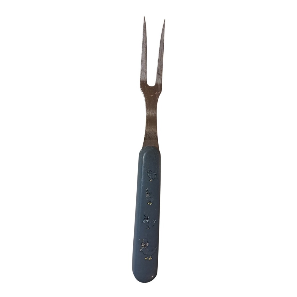 Made In Taiwan Serving Fork Stainless‎ Steel Geese Handle Very Worn